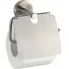 Image de Wenko Bosio Porte Papier Toilette avec Couvercle - Inoxydable