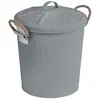 Image de Poubelle de salle de bain design rétro Gara - 6 L - Gris