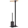 Image de Serviteur WC Forli avec porte-rouleau et brosse à WC - Noir