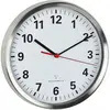 Image de Horloge murale analogique - Aluminium blanc