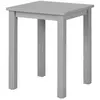 Image de Table d'Appoint en Bois Massif Nina 55cm Gris Laqué