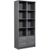 Image de Étagère 4 Niveaux & 4 Portes Azio 91cm Gris