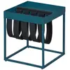 Image de Table d'Appoint Design Porte-Magazine 40cm Bleu