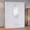 Image de Mes Armoire 3 portes 3 tiroirs - Blanc