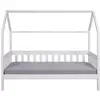 Image de Lit Enfant Cabane Pedro 90x200cm Blanc