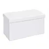 Image de Pouf Coffre Pliable Basics 76cm Blanc