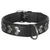 Image de Trixie Collier pour chien en cuir et imitation - 65-75 cm - Noir