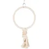 Image de anneaux en corde avec bloc en bois Trixie Beige TU 5159