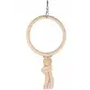 Image de Trixie Jouet pour oiseau en corde avec perles - Beige