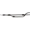 Image de Laisse pour chien réglable cousue ronde en cuir Trixie Active S/M Noir S/M 16321