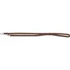Image de Laisse pou chien réglabe cuir ciré et vieilli Heartbeat Trixie Rustic Marron L/XL 19003