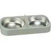 Image de Mangeoir pour animaux Trixie Blanc Acier inoxydable Plastique 500 ml 32 x 5 x 16 cm