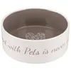 Image de Trixie Ecuelle céramique Pet's Home - 1,4L - Creme/Taupe