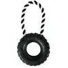 Image de Trixie Jouet pour chien en caoutchouc naturel Roue avec corde - Ø 15 cm / 32 cm