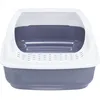 Image de Bac à litière avec rebord imprimé Trixie Delio Gris TU 40397