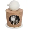 Image de Abri pour chat douillet avec balle griffoir Trixie Marron 36x50 cm 44413