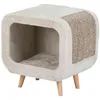 Image de Abri pour chat douillet pieds en bois Trixie Alicia Gris 48x48x38 cm 44430