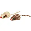 Image de TRIXIE-Trixie Souris fil de coton et rabane x1 coloris aléatoire - 5 cm