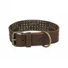 Image de Trixie Collier pour chien en cuir et imitation Rustic - S-M - Brun foncé