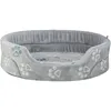 Image de Panier pour chien peluche douillette ovale Trixie Jimmy Soft Gris 95×85 cm 377046