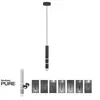 Image de Suspension LED moderne 4,5W Paul Neuhaus Pure-Vega noir