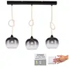 Image de Suspension moderne Paul Neuhaus LUMA 3xE27 noire 150cm