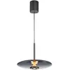 Image de Suspension verre gris LED 18W réglable, télécommande Paul Neuhaus