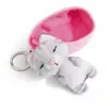 Image de Nici porte-clés peluche chat endormi - Gris