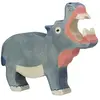 Image de Holztiger figurine hippopotame en bois
