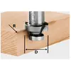 Image de R4 Fraise moulure quart-de-rond HW carbure tige cylindrique