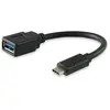 Image de Adaptateur OTG USB-C vers USB-A pour MacBook - 0,15 m - Noir