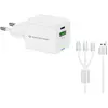 Image de Conceptronic ALTHEA16W chargeur d'appareils mobiles Universel Blanc Secteur Charge rapide Intérieure