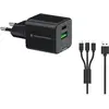 Image de Conceptronic ALTHEA16B chargeur d'appareils mobiles Universel Noir Secteur Charge rapide Intérieure
