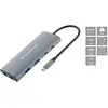 Image de Station d'accueil Conceptronic DONN06G 10-en-1 USB-C HDMI 4K GbE 100W PD Gris