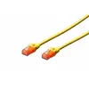 Image de Digitus RJ45 Cat6 U/UTP - 0,5 m - Jaune