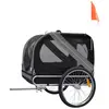 Image de FLAMINGO-Transport - Flamingo Remorque de Vélo Juliette - Gris et Noir - 80 x 57 x 64 cm