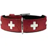Image de Hunter Collier pour chien en cuir et similicuir Swiss - Rouge
