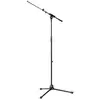 Image de K&m 210/8 Pied de microphone télescopique sur trépied avec perchette - 925-1630 mm - Noir