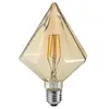 Image de Ampoule décorative LED en cristal conique ambre E27 4W 2700K 320 lm Trio