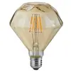 Image de Ampoule décorative LED diamant ambrée E27 4W 320 lm blanc chaud Trio