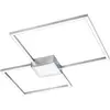 Image de Plafonnier moderne LED intégré Trio Hydra 65 cm chrome