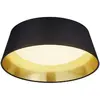 Image de Plafonnier LED intégré 14W rond noir/or 34cm RL Ponts