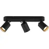 Image de Spot plafond PAGO noir métal orientable 3xGU10 Trio