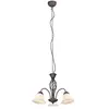 Image de Lustre Rustica cuivre patiné blanc verre 3xE14 Trio