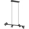 Image de Suspension spots orientables Marley noir Trio 4xGU10