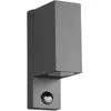 Image de Applique ext. ROYA anthracite 2xGU10 IP44 capteurs Trio