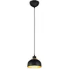Image de Rl   punch Plafonnier métal verre - Noir et or
