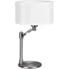 Image de Lampe de table CASSIO argent Trio E27 métal tissu 60W