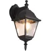 Image de Applique extérieure noire classique E27 60W Livenza Trio