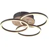 Image de Plafonnier LED CIRCLE 27W bois clair/noir 43,5 RL